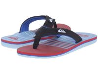 Fashionable Quiksilver Athletic Sandals for Men - Molokai Layback - Blue/Red/White Sale Online
